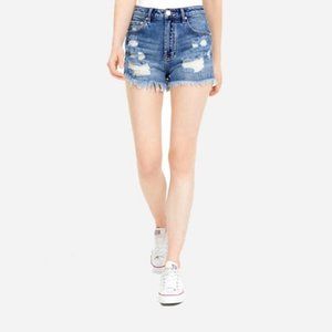KENDALL AND KYLIE The Icon Distressed Shorts